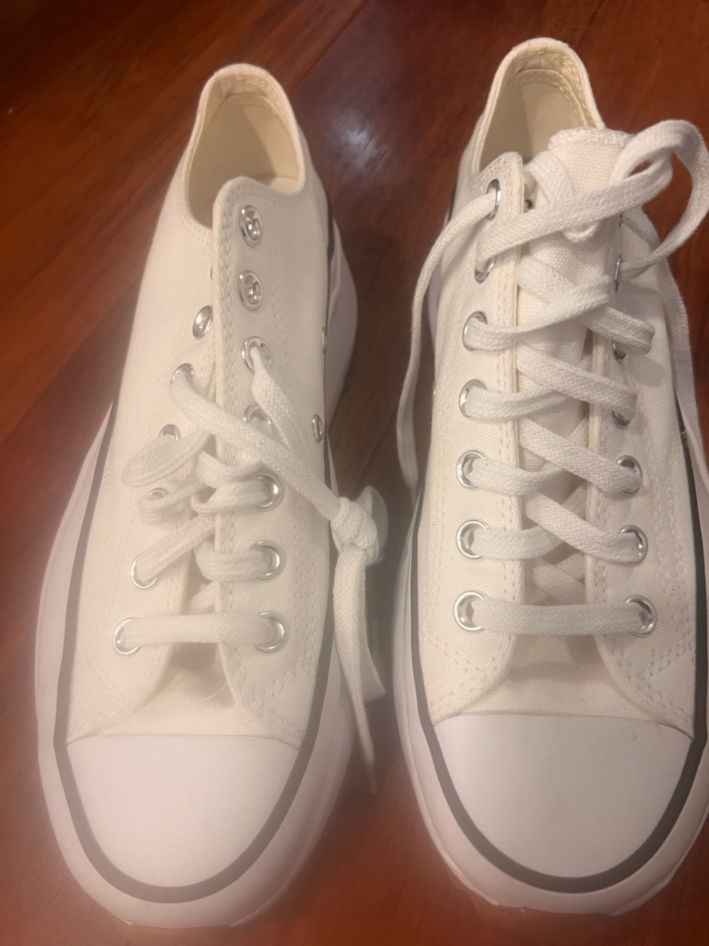Converse Run Star Hike Platform White with Brown and Black Accents - Picture 7 of 8